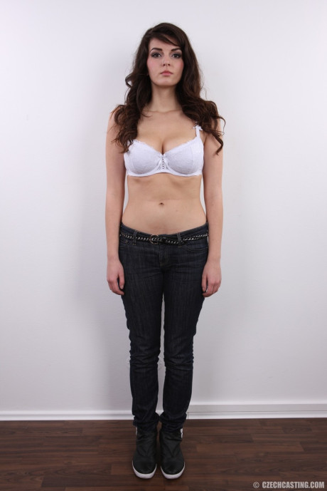 European chick girl Ivana takes off her clothes one solitary item at a time - #23614