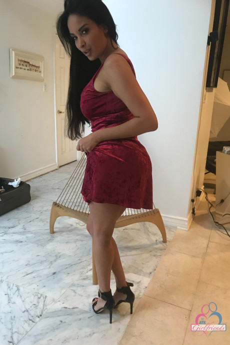 Amateur girlfriend Anissa Kate reveals her juicy bosom & yummy cunt in a solo - #97244