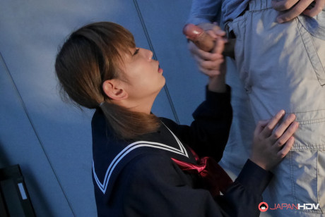 Chinese schoolgirl Fu Sazanami getting face screwed by her teacher - #18819