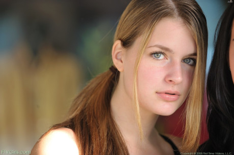 Beautiful buxom girl Julie lets out her perfect naturals in public - #165055