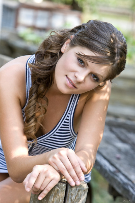 Pretty Taira A exposes her firm behind & cunt by the river & in the tub - #51354