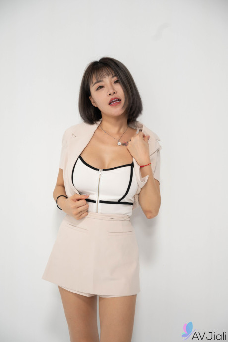 Breathtaking oriental models get stripped and poked during an adult game show - #161898