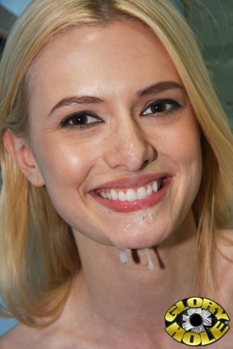 Young teenie blondy Kennedy Kressler blows and humps a BBC through a gloryhole - #186135