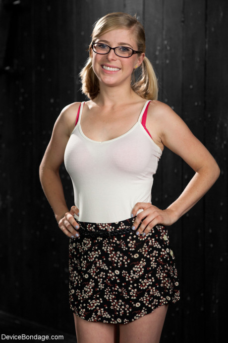 Petite redhead Penny Pax gets toyed & has her enormous breasts weighted in bondage - #210512