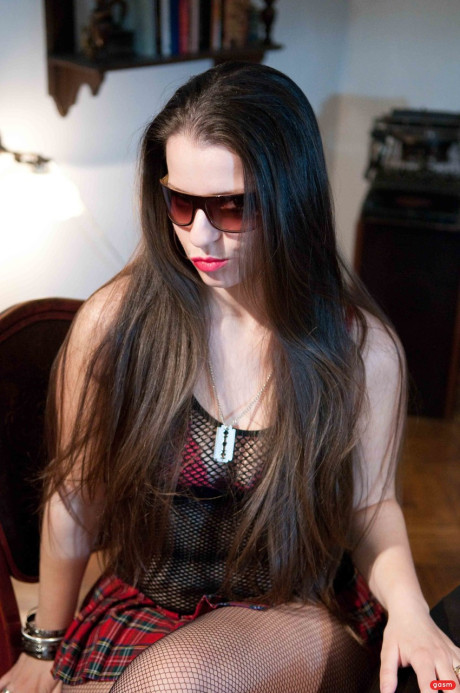 Cruel femdom Larissa Gold spanks and pegs her sissy from booty - #40027