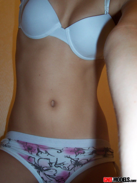 Blondie amateur Kylie takes self shots during safe for work action - #37793