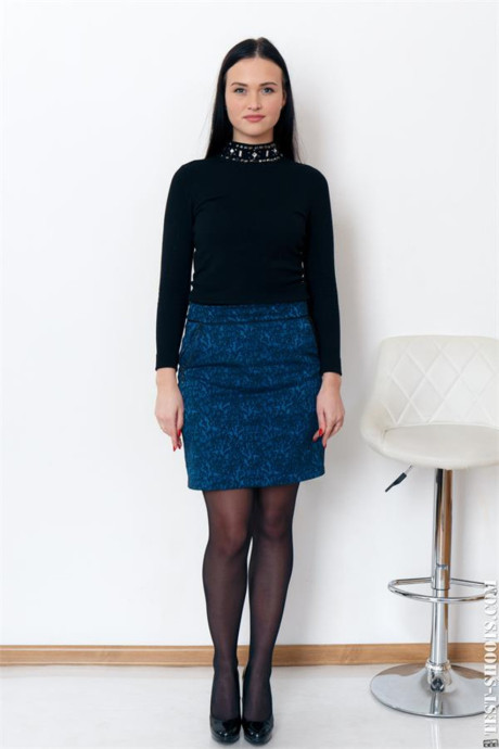 Pretty pretty babe Gabby Bella shows her gorgeous undressed body wearing high heels - #259672