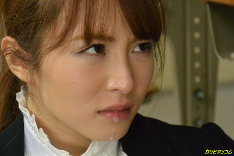 Hot Japanese teacher Miku Ohashi gets face poked by her perverted student #8169