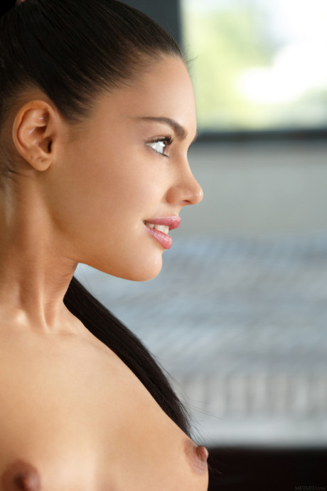 Pretty teen Apolonia undresses and teases with her trimmed vagina - #217087