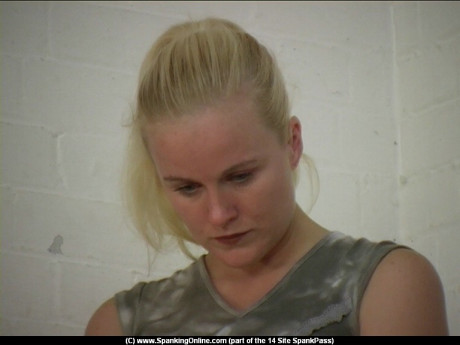 Blonde student has her behind caned while attending reform school - #2857