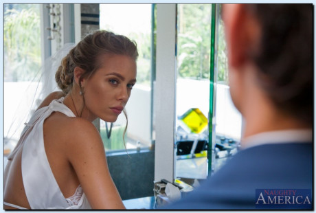 Bride Nicole Aniston gets slammed by her hubby best friend in the bathroom - #194485