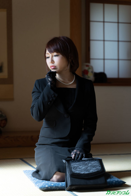 Japanese businesswoman Mio Futaba gets hammered and creampied by her stud - #156096