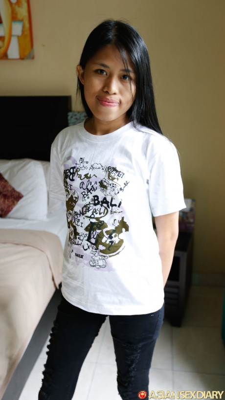 Petite Filipina Adelia gets her charming innocent cunt stretched by a nice dong - #221648