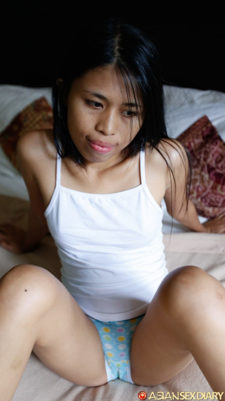 Petite Filipina Adelia gets her charming innocent cunt stretched by a nice dong - #221652