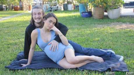 Busty blue-eyed doll Ashly Anderson bounces on a stiff cock in the bedroom - #196985