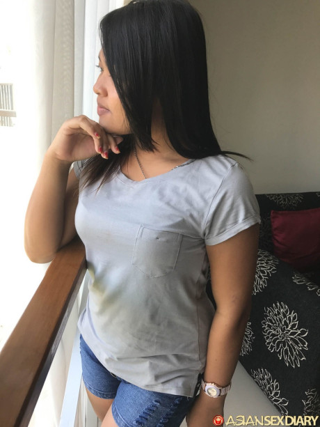 Cute asian amateur Pann expsoes her firm boobs and takes a knob in POV - #242724