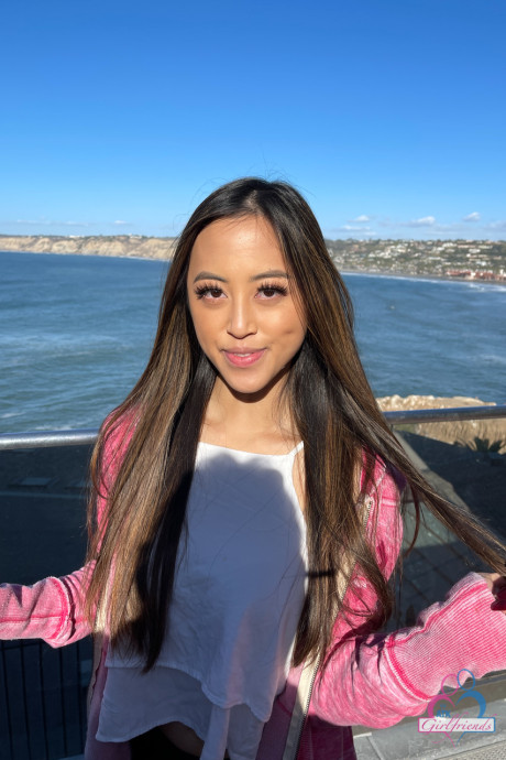Attractive asian Alexia Anders shows her holes before posing with cum on her face - #25536