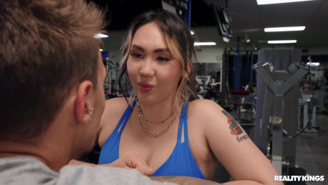 Chubby amateur Tomie Tang gets brutally drilled & facialed by Chris Diamond - #232537