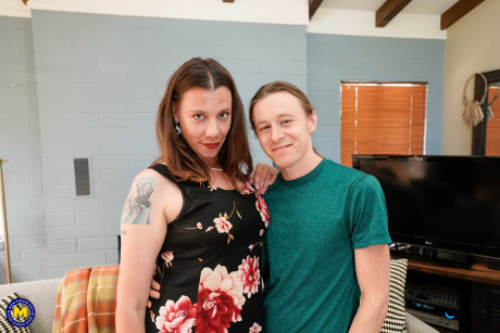 Older lady Eileen likes the company of her toy fiance bf humongous cock - #228237