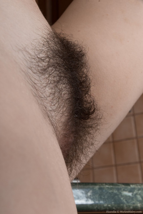 Furry dish Fiorella show puffy nipples & furry pits & west her fuzzy vagina - #23172