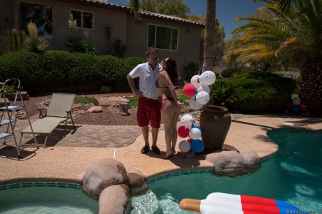 American ex-wife Monique Alexander gets caught by her fiance fucking a sweet man - #232361