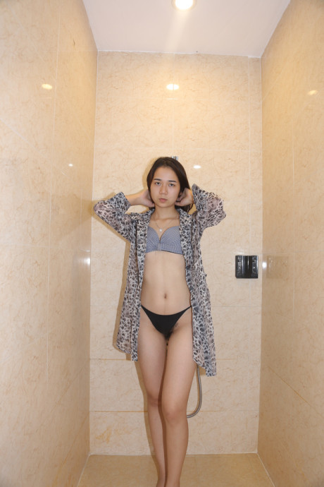 Lonely brunette slut girlfriend girl Anna Lee posing in her lovely underwear in a solo - #255910