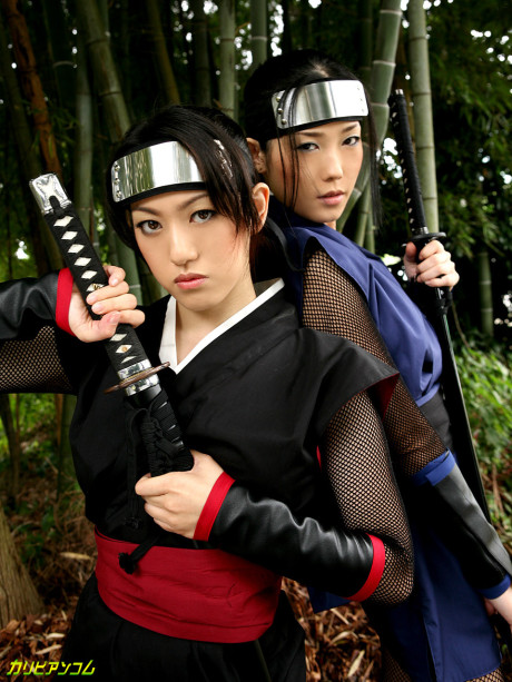 Fine brunette swordswoman Yui Komine getting fingered & sexed hard - #48700