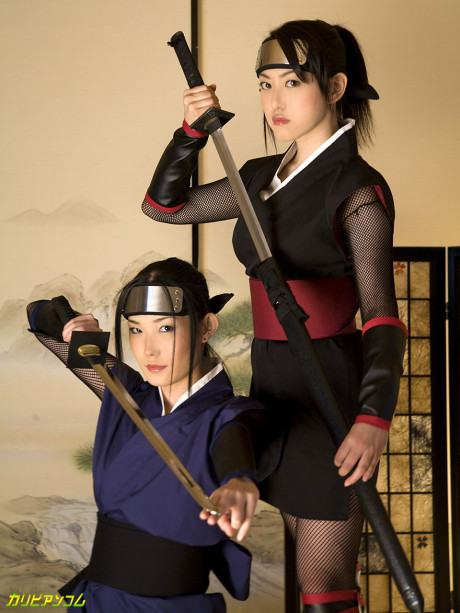 Fine brunette swordswoman Yui Komine getting fingered & sexed hard - #48701