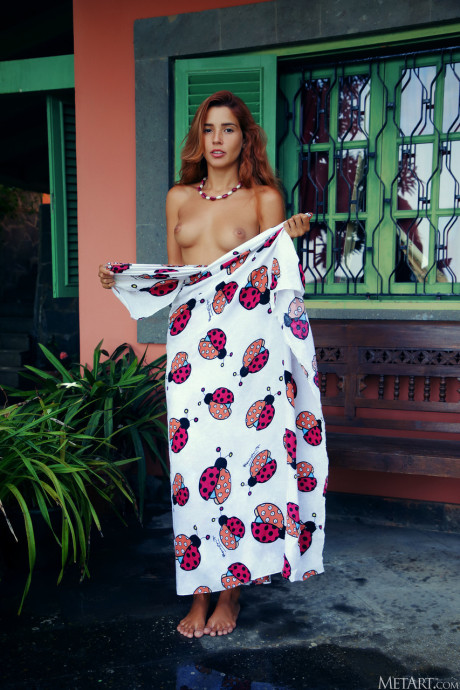 Redheaded hispanic Agatha Vega spreads her hot vagina & shows her enormous ass - #224599