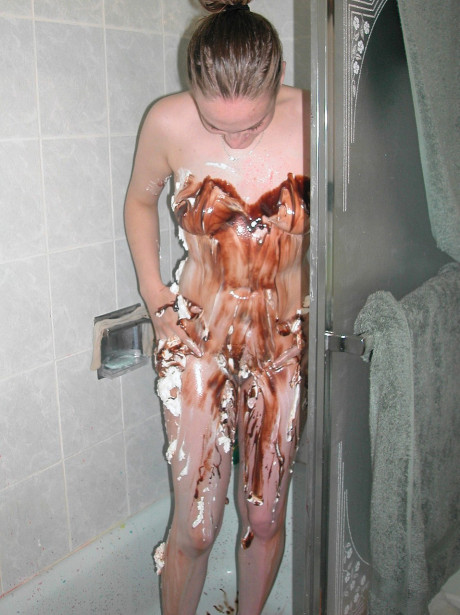 Charming teenie with small tits Danni pours different liquid over her natural body #9321