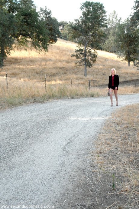 Submissive yellow-haired babe Kelly Wells gets picked up and tormented by a stranger - #45004