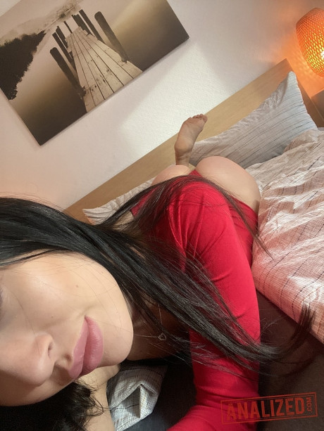 Ebony haired sweety Sasha Sparrow slowly unveils her tiny melons and yummy cunt - #58046