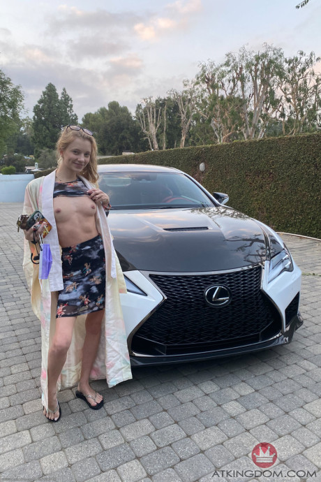 Slim young with a silky twat Riley Star flaunts her lovely butthole in heels - #187205