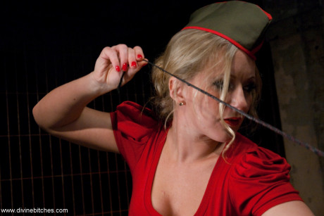 Fine femdom Dia Zerva torments her slave's cock and balls and toys his butthole - #167177