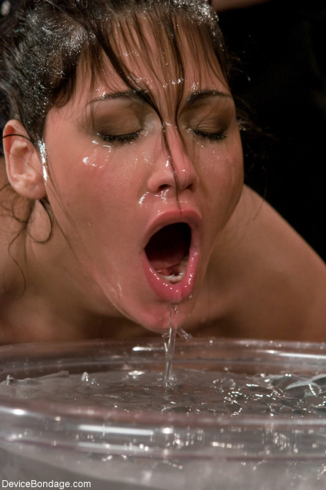 Miss Jade Indica gets her head shoved in a bucket of water while butt slammed - #3943