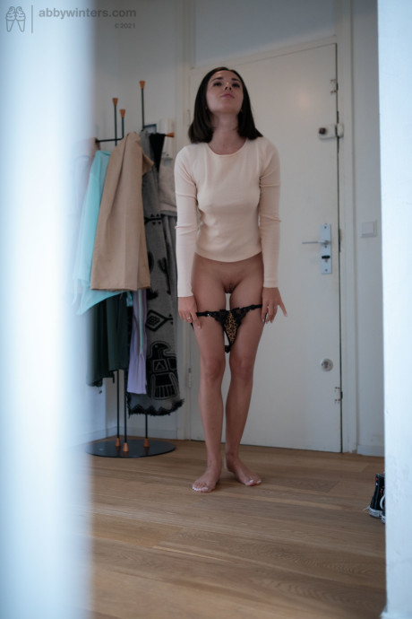 Amateur Eve S reveals her natural breasts and nice butt while dressing in her room - #239896