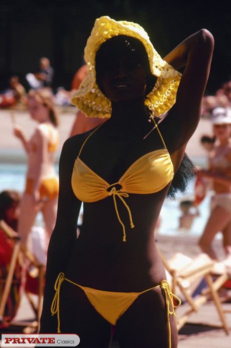 Collection of retro models strike attractive poses with and without clothes on - #203909