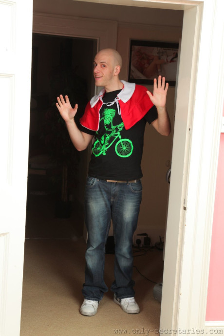 Brunette bombshell Stacey P flashes her monstrous knockers in charming lingerie - #254080