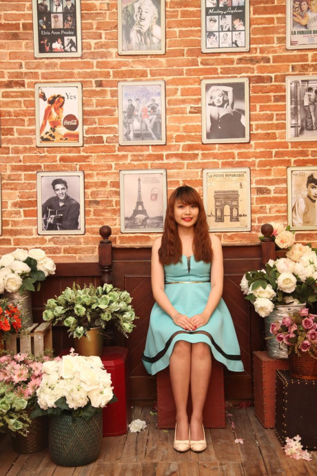 Adorable asian girl GF chick Autumn posing in her gorgeous dresses in a compilation - #130687