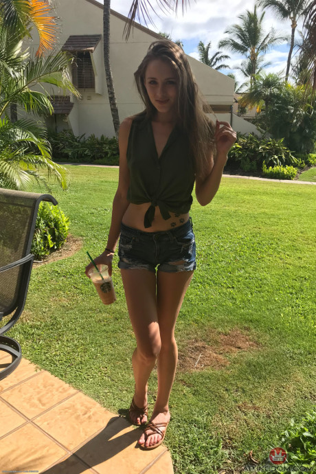 Petite young Kyler Quinn flashes her intimate parts in a public compilation - #166547