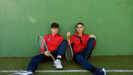 Slim boys have gay sex in the shower instead of partaking in a tennis match - #78658