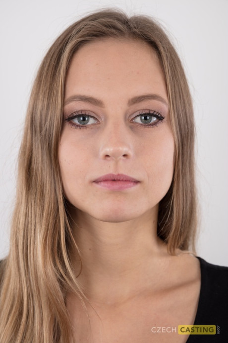 Tall teen Eliska stands totally naked while making her undressed modeling debut - #134725