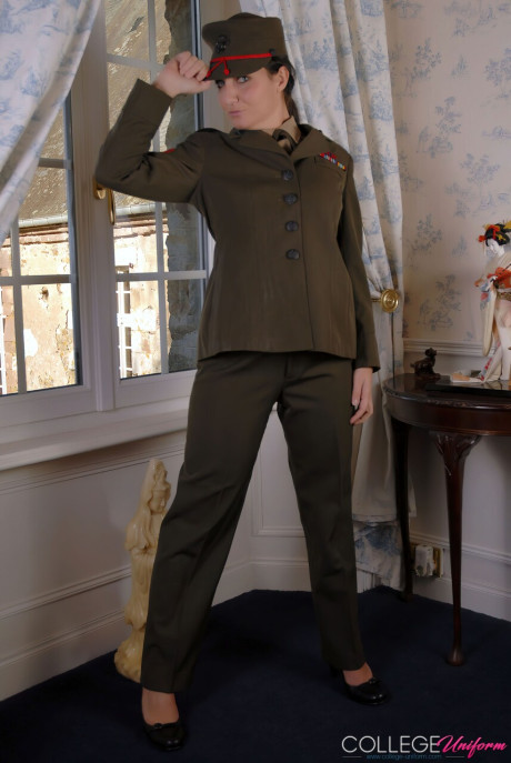 College Uniform performed by Sammie B nude XXX - #131940
