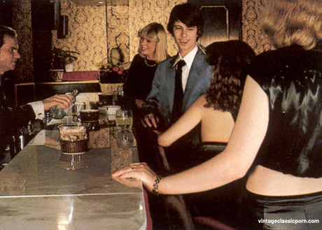 Hot women give blowjobs and get their bushy pussies banged in a vintage swingers party - #163141