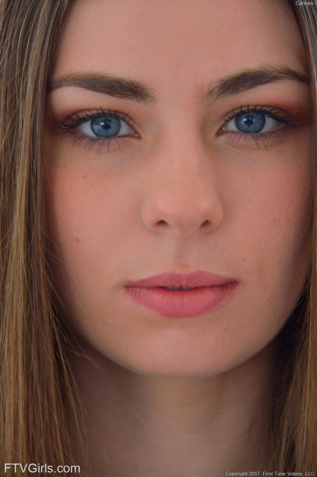 Adorable young with small melons Carmen doffs her red dress and flaunts her body - #254508