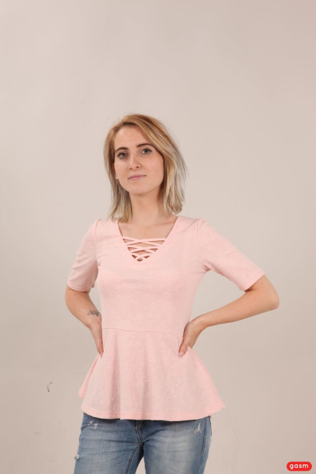 Petite German Lia Louise riding and blowing a monster white penis - #229085