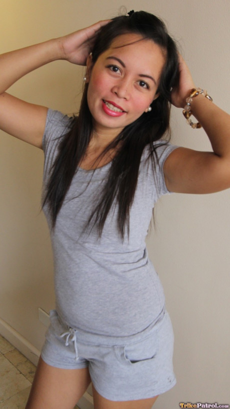 Asian babe Mercy Elad shows off her enormous ass & her shaved twat - #233229