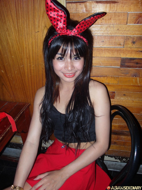 Thin chinese babe Guitar does a attractive striptease for some POV hardcore sex - #186925