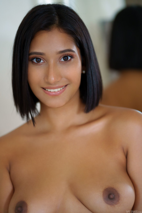 Adorable teen Alika Penagos unveils her amazing ass and natural titties in a solo - #134627
