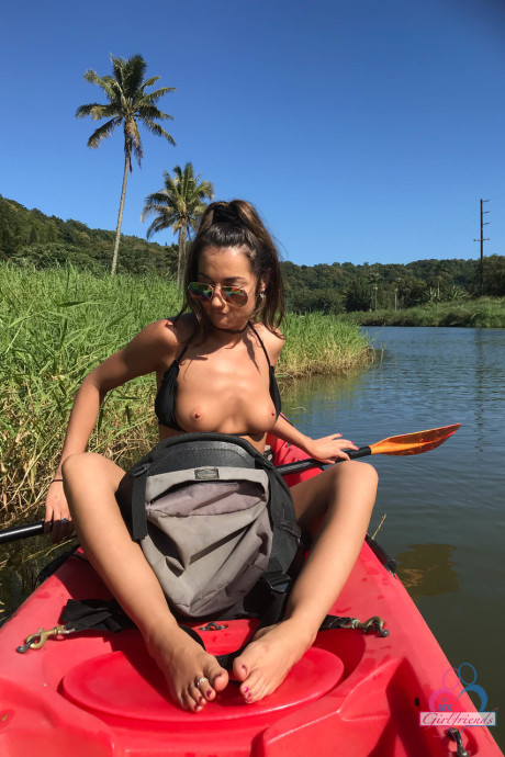 Brunette babe Lily Adams shows off her pretty lovely titties in a pretty compilation - #196008